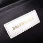 BALENCIAGA Hardware S Tote Bag, Canvas/Leather, Gray, 2-Way