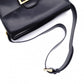 CELINE Vintage Shoulder Bag, Leather, Black with Gold Hardware