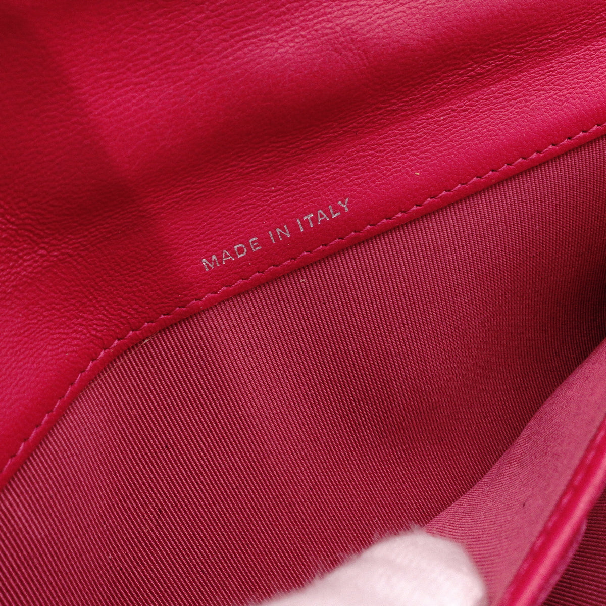CHANEL Lambskin Flap Long Wallet, Matelassé, Leather, Pink, Women's, CC Logo