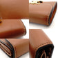 Celine Triomphe Leather Wallet Brown Tri-Fold Wallet Mini Wallet Brown Gold Hardware With Box 7-9-461