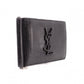 SAINT LAURENT Saint Laurent Money Clip, Embossed Crocodile, Cassandra Bifold Wallet, Leather, Black, Men's, YSL
