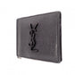 SAINT LAURENT Saint Laurent Money Clip, Embossed Crocodile, Cassandra Bifold Wallet, Leather, Black, Men's, YSL