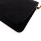 CHANEL Matelassé Shoulder Bag, Cotton, Black, Women's, Gold Hardware, Vintage CC Logo