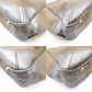 PRADA Jacquard Canvas Shoulder Bag Brown × Silver Leather Logo 7-11-774