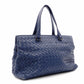 Bottega Veneta Intrecciato Shoulder Bag, Leather, Blue, Women's, 2-Way Crossbody