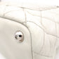 CHANEL Caviar Skin Cambon Line Shoulder Bag, Leather, White, Silver Hardware