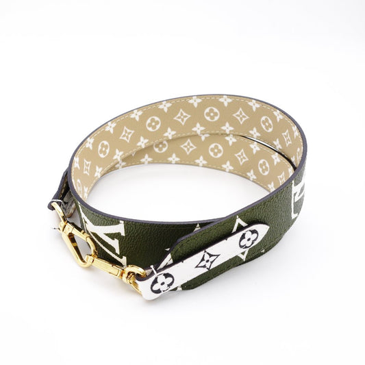 LOUIS VUITTON Monogram Giant Shoulder Strap J02443 Green x Beige PVC R8020231