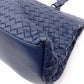 Bottega Veneta Intrecciato Shoulder Bag, Leather, Blue, Women's, 2-Way Crossbody