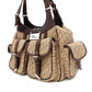Christian Dior Street Chic Trotter Tote Bag, Canvas/Leather, Brown Tones