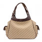 Christian Dior Street Chic Trotter Tote Bag, Canvas/Leather, Brown Tones
