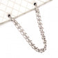CHANEL Caviar Skin Cambon Line Shoulder Bag, Leather, White, Silver Hardware