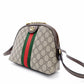 GUCCI Off-Dia GG Supreme Shoulder Bag Beige PVC Leather Crossbody 7-11-473