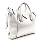 GIVENCHY Antigona Handbag, Leather, Silver, Women's, 2-Way Crossbody, Silver Hardware