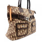 Christian Dior Trotter Tote Bag, Canvas and Leather, Brown