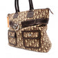 Christian Dior Trotter Tote Bag, Canvas and Leather, Brown
