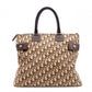 Christian Dior Trotter Tote Bag, Canvas and Leather, Brown