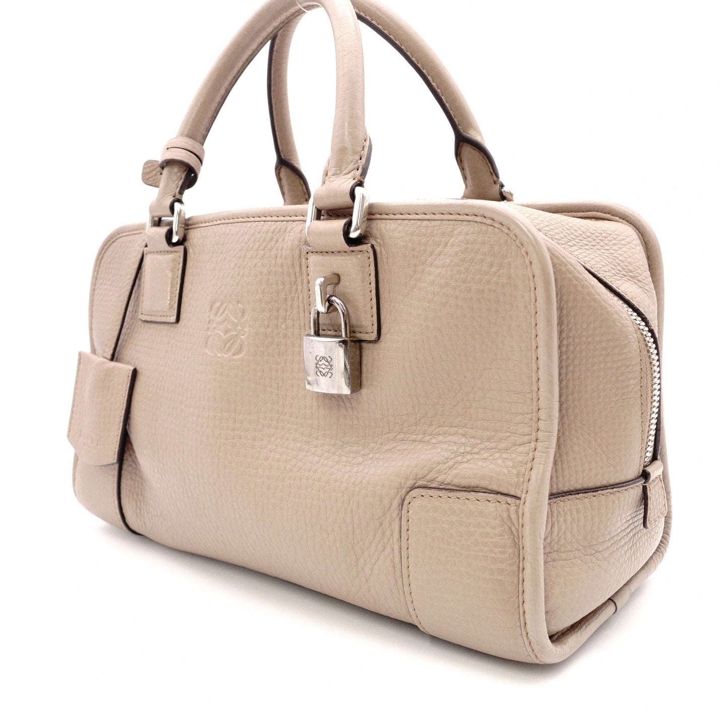 LOEWE Mia Chain Bag Zucca Handbag, Canvas/Leather, Brown Tones