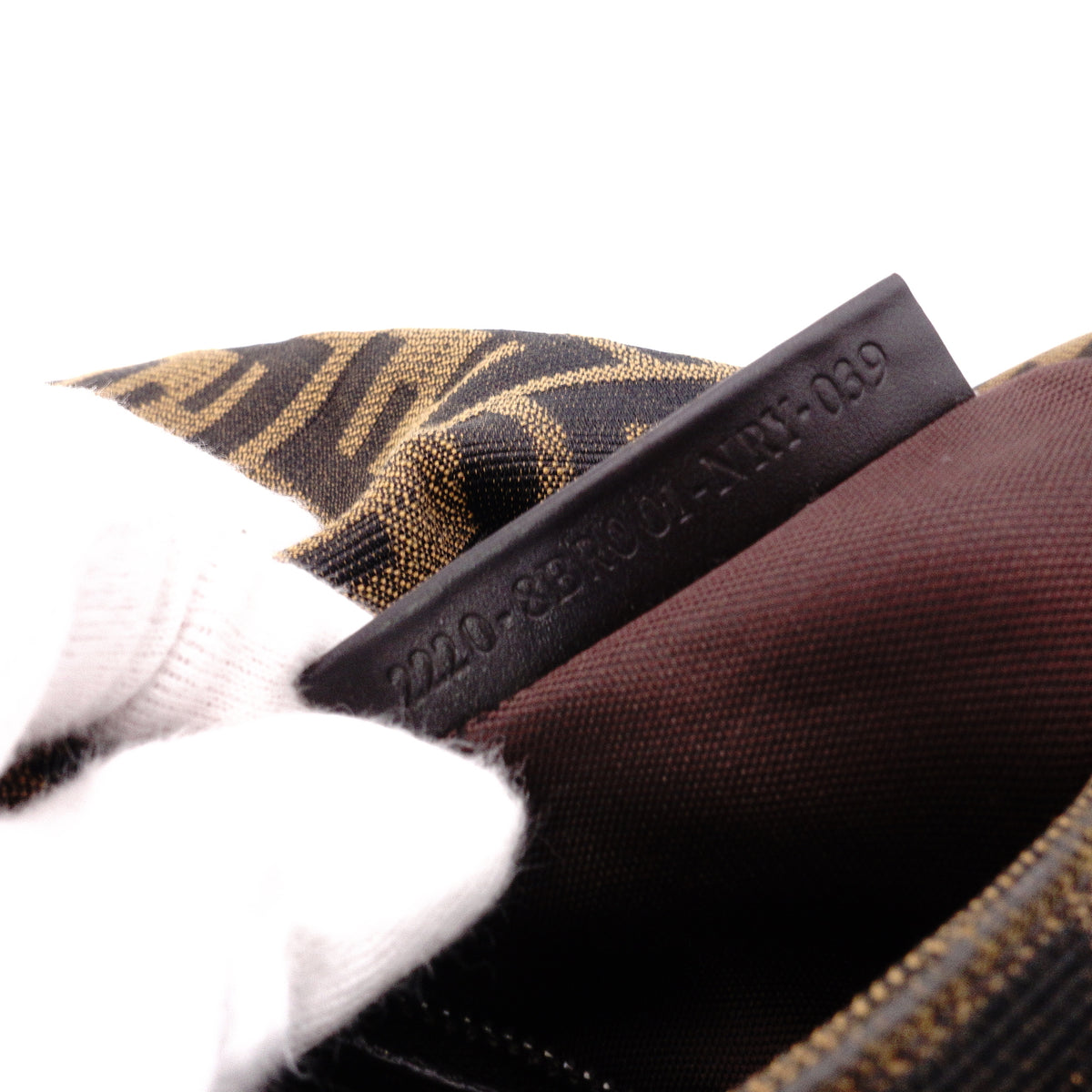 FENDI Mamma Bucket Zucca Shoulder Bag, Canvas/Leather, Black, Women's, Silver Hardware, FF Logo