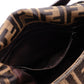 FENDI Mamma Bucket Zucca Shoulder Bag, Canvas/Leather, Black, Women's, Silver Hardware, FF Logo