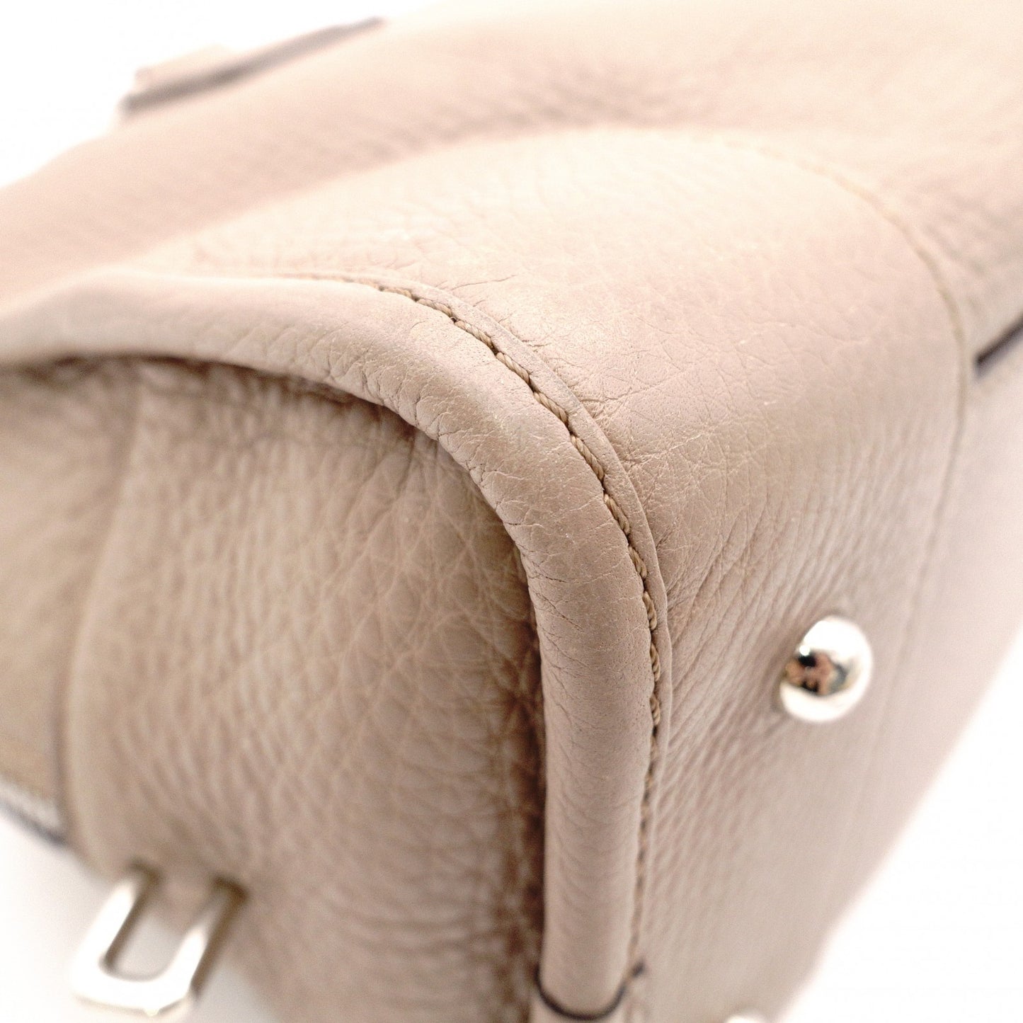 LOEWE Mia Chain Bag Zucca Handbag, Canvas/Leather, Brown Tones