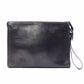FENDI Clutch Bag, Leather, Black, Women's, Pouch, Logo, Black, Men's, Women's