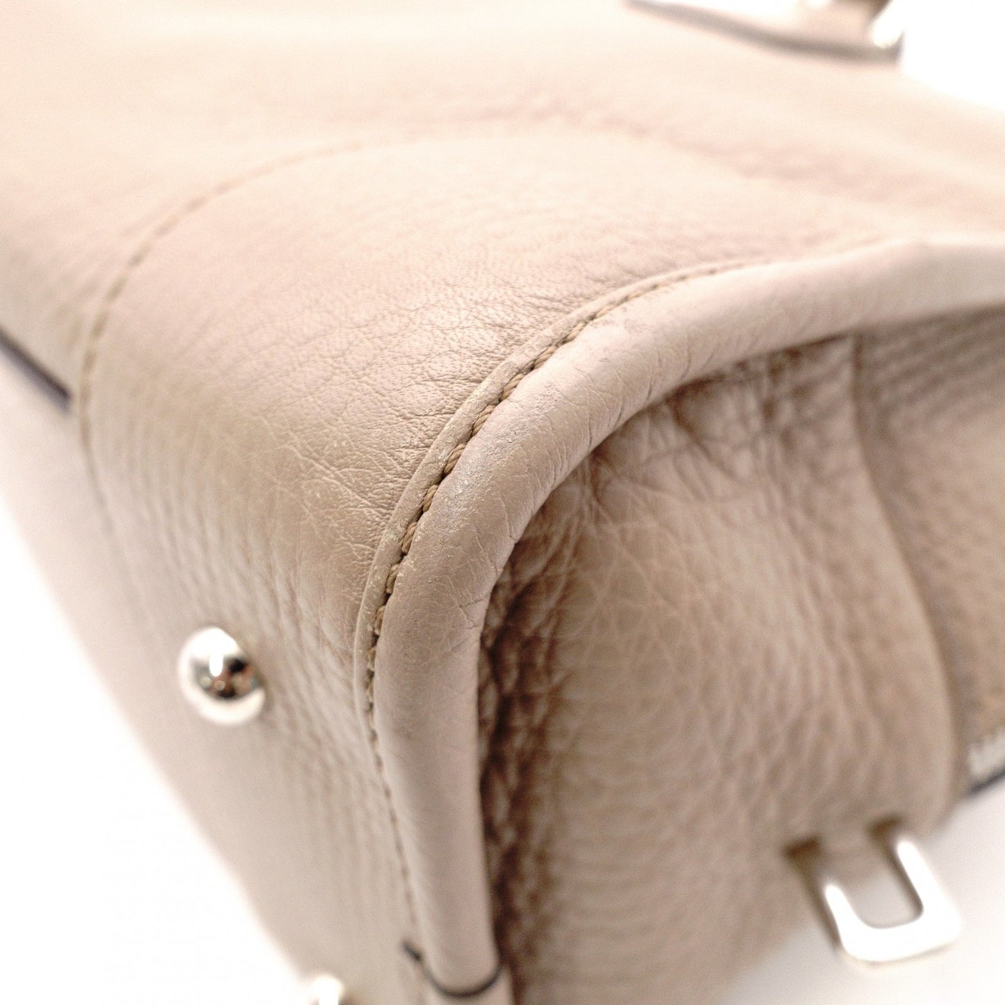 LOEWE Mia Chain Bag Zucca Handbag, Canvas/Leather, Brown Tones