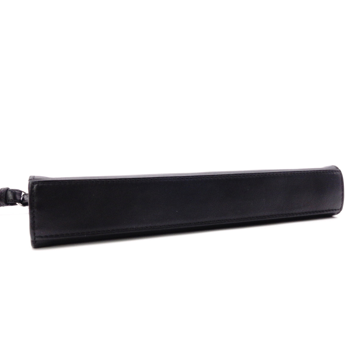 FENDI Clutch Bag, Leather, Black, Women's, Pouch, Logo, Black, Men's, Women's
