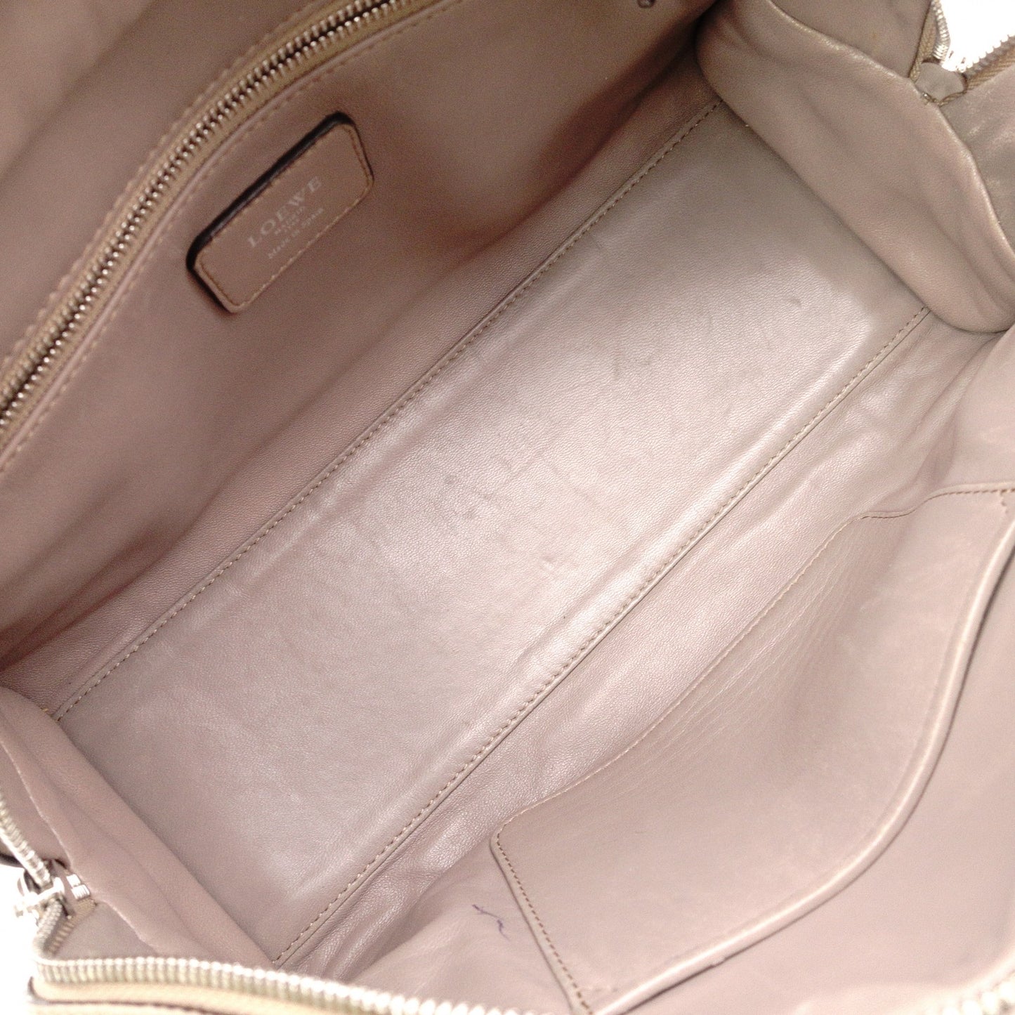 LOEWE ロエベ アマソナ28 ハンドバッグ キャンバス/レザー ブラウン系【中古】 レディース