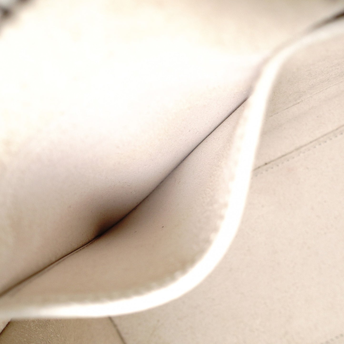CELINE Micro Shopper Luggage Shoulder Bag, Leather, White