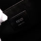 FENDI Clutch Bag, Leather, Black, Women's, Pouch, Logo, Black, Men's, Women's