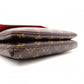 LOUIS VUITTON Twice Shoulder Bag, Leather/PVC, Brownish Red, Crossbody