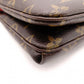LOUIS VUITTON Twice Shoulder Bag, Leather/PVC, Brownish Red, Crossbody