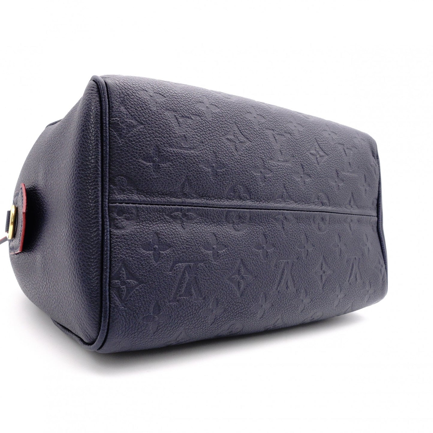LOUIS VUITTON Speedy 25 Monogram Empreinte Handbag, Leather, Navy, 2-Way