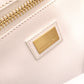 FENDI Peekaboo Handbag, Leather, Brown, 2-Way Crossbody, Silver Hardware