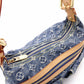 Louis Vuitton Baggy PM Monogram Denim Shoulder Bag, Denim/Leather, Blue Tones, Single-Shoulder