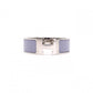 HERMES Click-Clack Bangle, Metal, Silver, Purple, H Logo