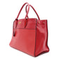 PRADA Paradigm Tote Saffiano Leather Handbag, Red, Women's, 2-Way, Gold Hardware