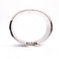 HERMES Click-Clack Bangle, Metal, Silver, Purple, H Logo