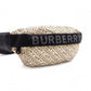 BURBERRY TB Monogram Body Bag, Canvas/Leather, Beige, Belt Bag