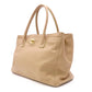 CHANEL Executive Tote Shoulder Bag, Leather, Beige, Women's, 2-Way, Gold Hardware