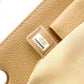 CHANEL PST Matelassé Shoulder Bag, Leather, Beige, Gold Hardware