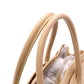 CHANEL Executive Tote Shoulder Bag, Leather, Beige, Women's, 2-Way, Gold Hardware