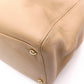 CHANEL Executive Tote Shoulder Bag, Leather, Beige, Women's, 2-Way, Gold Hardware