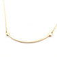 Tiffany & Co. T Smile Pendant Necklace 18K Gold Approx. 2.7g Gold 7-10-032