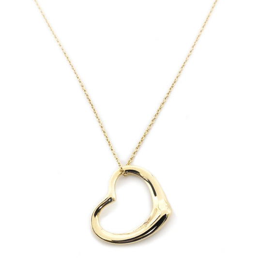 Tiffany & Co. Open Heart Necklace 18K Gold Approx. 5.6g 7-10-026
