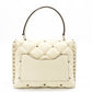 Valentino Garavani Handbag, Leather, Off-White, 2-Way