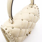 Valentino Garavani Handbag, Leather, Off-White, 2-Way