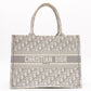 Christian Dior Oblique Book Tote Tote Bag, Canvas, Gray, Women's, Logo