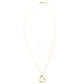 Tiffany & Co. Open Heart 18K Gold Necklace Approx. 4.3g Gold 7-10-035