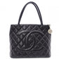 CHANEL Reissue Tote, Caviar Leather Shoulder Bag, Black Leather with Silver Hardware